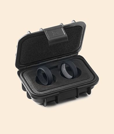 The Ridge 2 Pack Silicone Ring Set front view