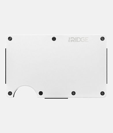 The Ridge Polar White Money Clip Wallet front view