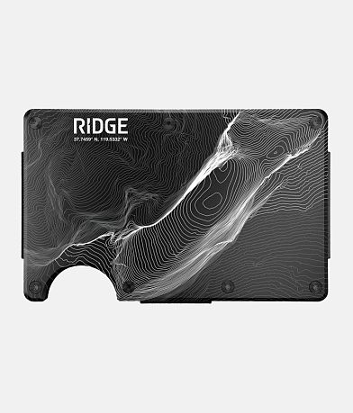 The Ridge Half Dome Topographic Wallet front view