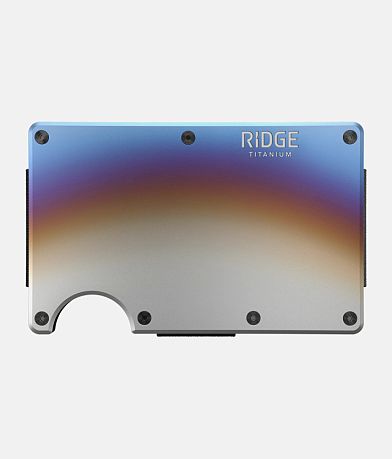 The Ridge Burnt Titanium Wallet front view