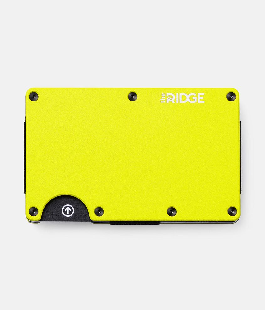 The Ridge Hyper Lime Wallet front view