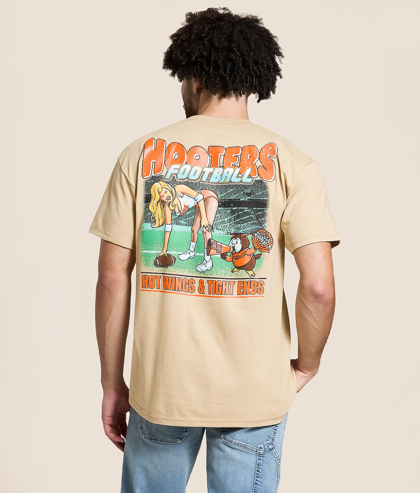 Ripple Junction® Hooters Football T-Shirt - Men's Graphic T-Shirts