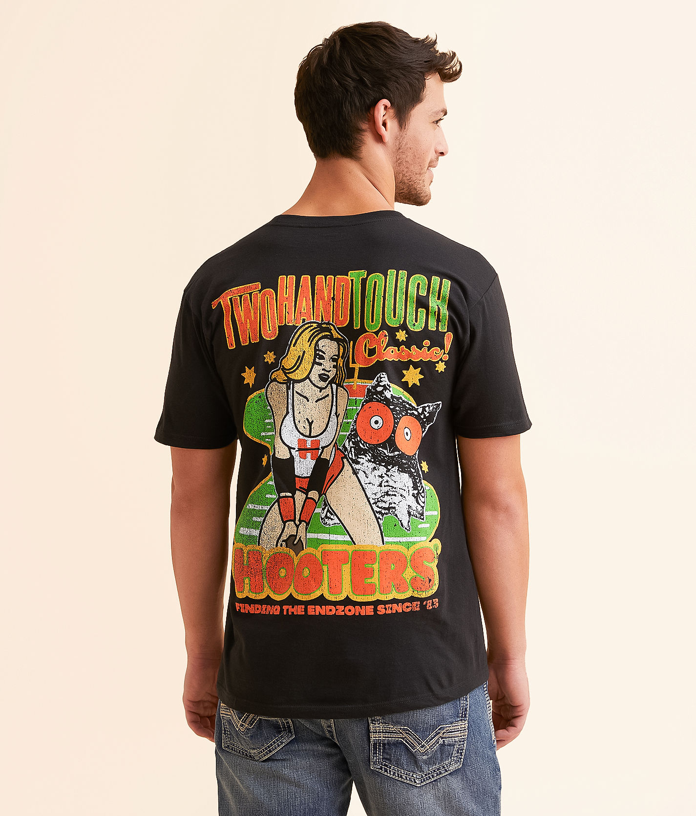 Ripple Junction® Hooters Two Hand T-Shirt - Men's Graphic T-Shirts