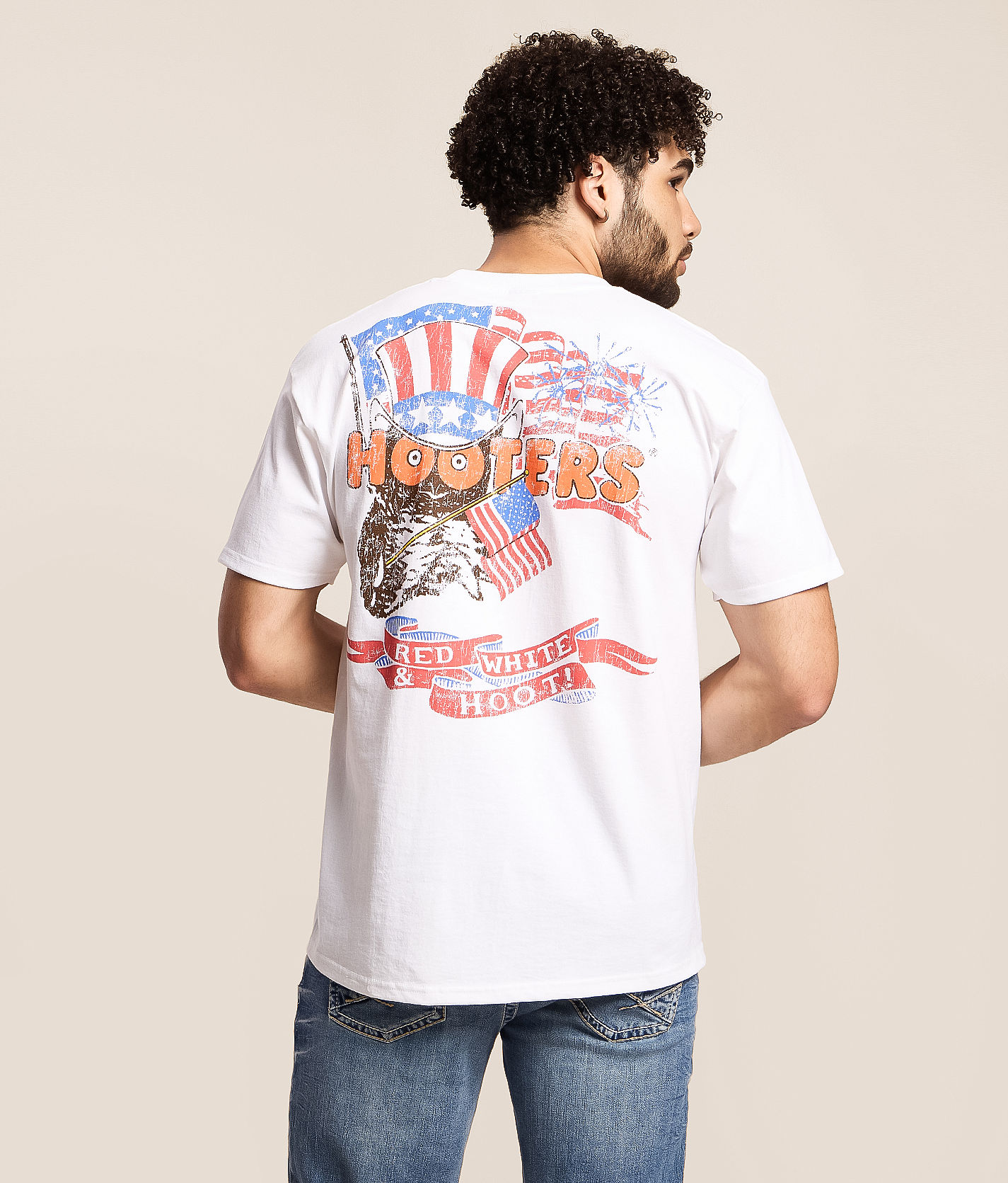 Ripple Junction® Hooters Red White & Hooters T-Shirt - Men's