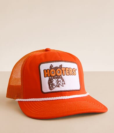 Ripple Junction® Hooters® Logo Trucker Hat front view