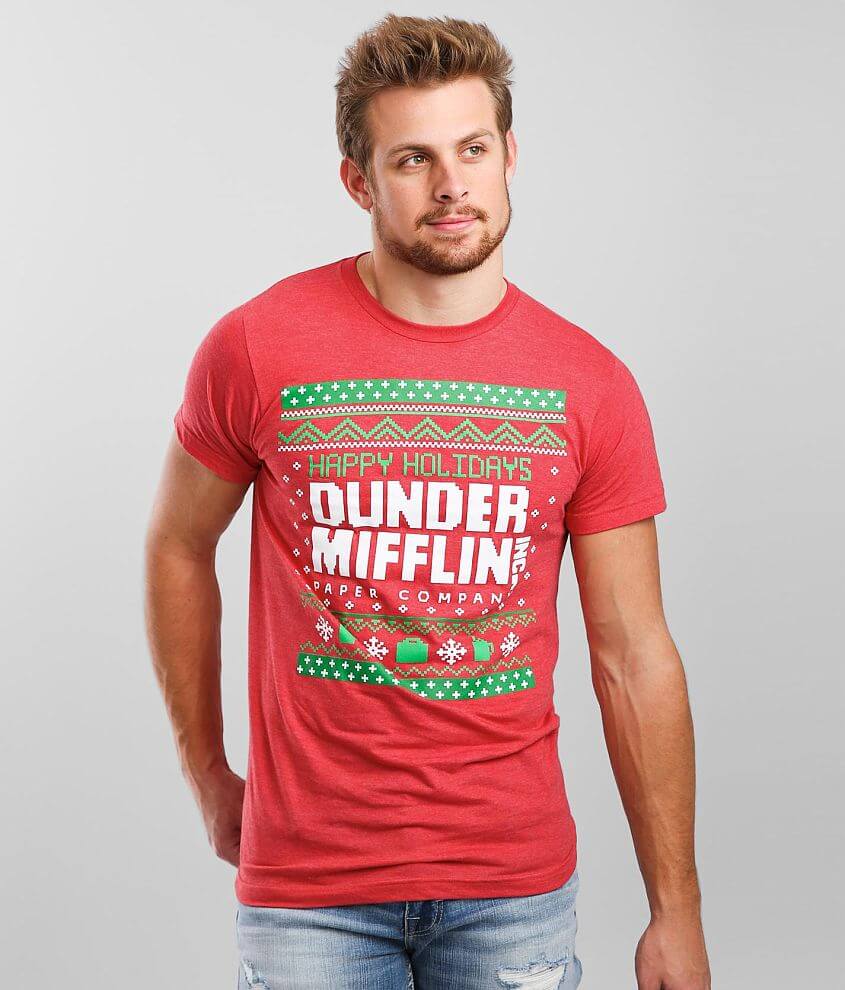 Ripple Junction Dunder Mifflin Holiday T-Shirt front view