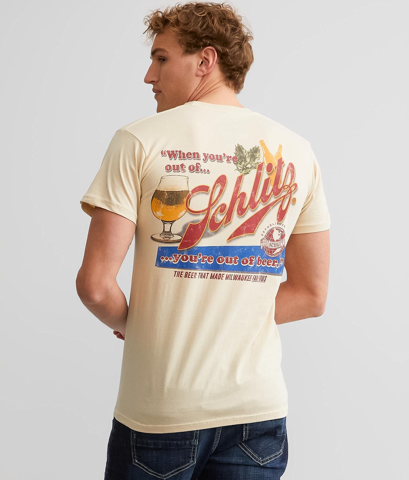 Ripple Junction® Schlitz® Beer T-Shirt - Men's T-Shirts in