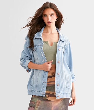 Delilah Vintage Washed Denim Jacket - Risen