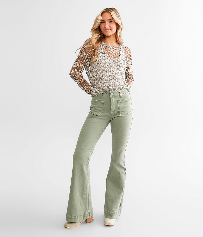 High Rise Flare Stretch Jean