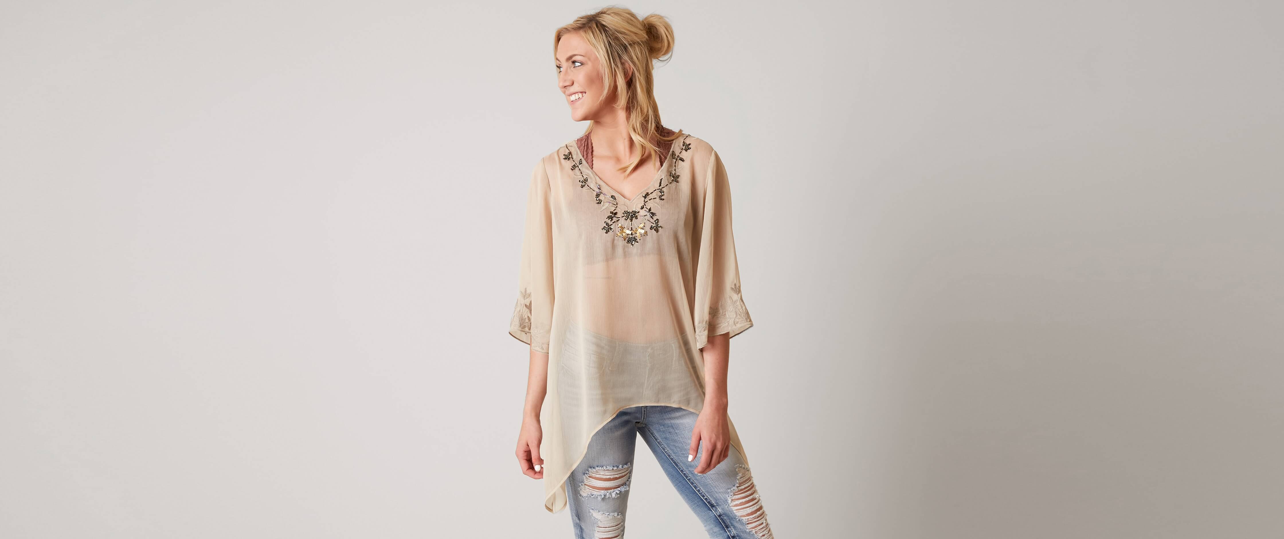 Image of BKE Boutique Chiffon Top