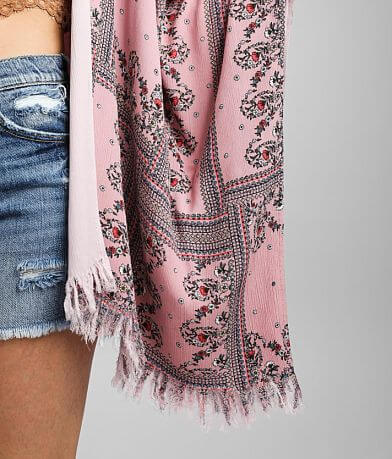Gimmicks Handkerchief Hem Floral Kimono MISC_DETAIL_1
