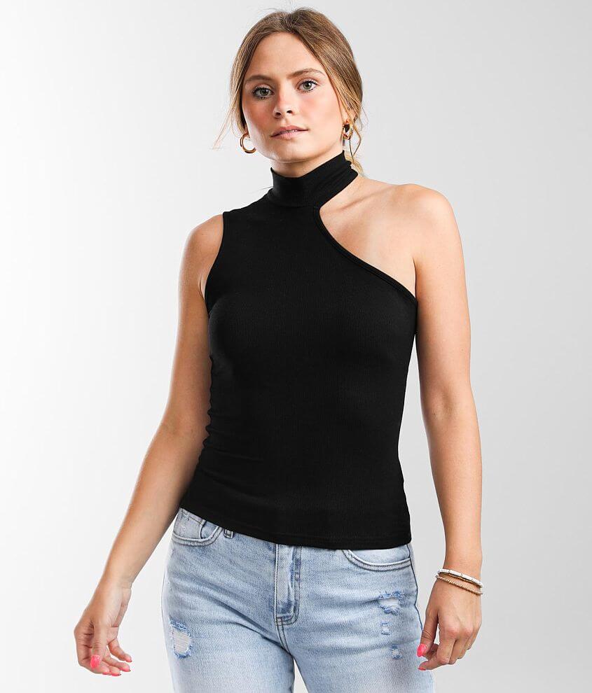 Cold shoulder store tank tops