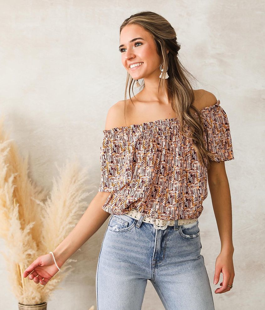 Buckle off outlet the shoulder tops