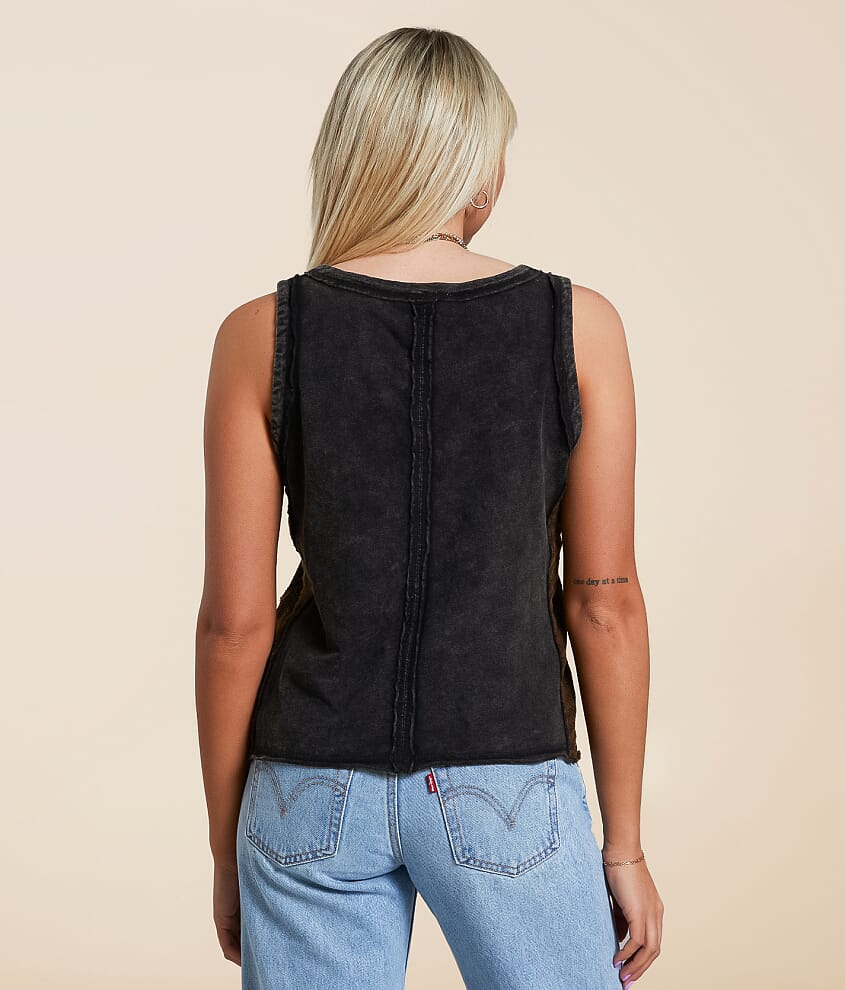 Pieced Crochet Tank Top