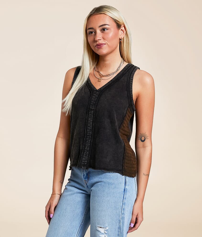 Pieced Crochet Tank Top - thumbnail 2