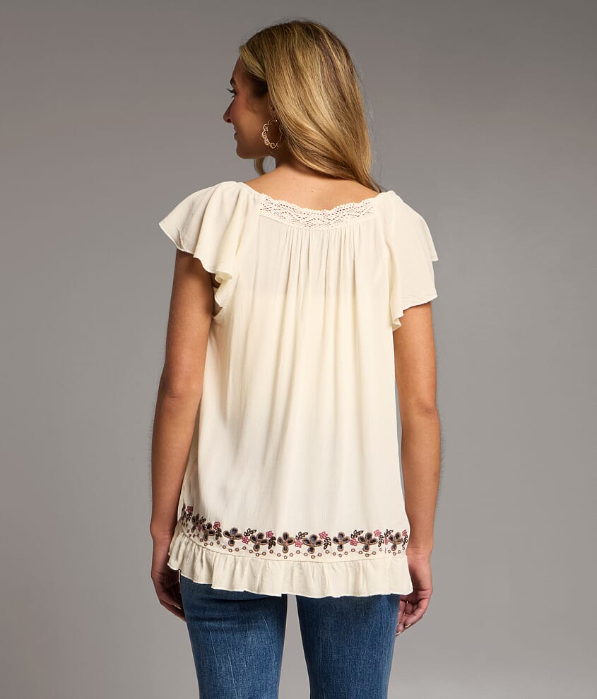 Floral Embroidered Top