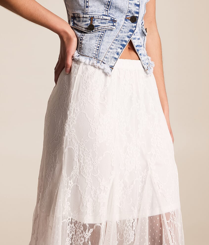 Pieced Lace Maxi Skirt - thumbnail 6