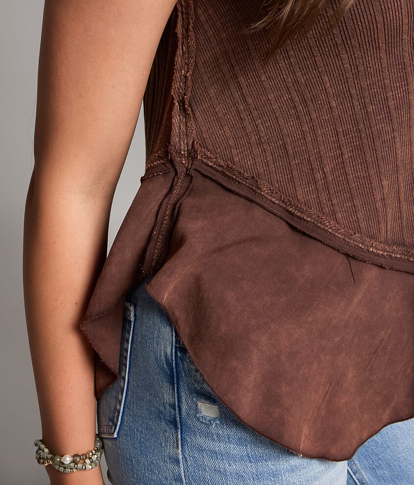 Contrast Washed Tank Top - thumbnail 4