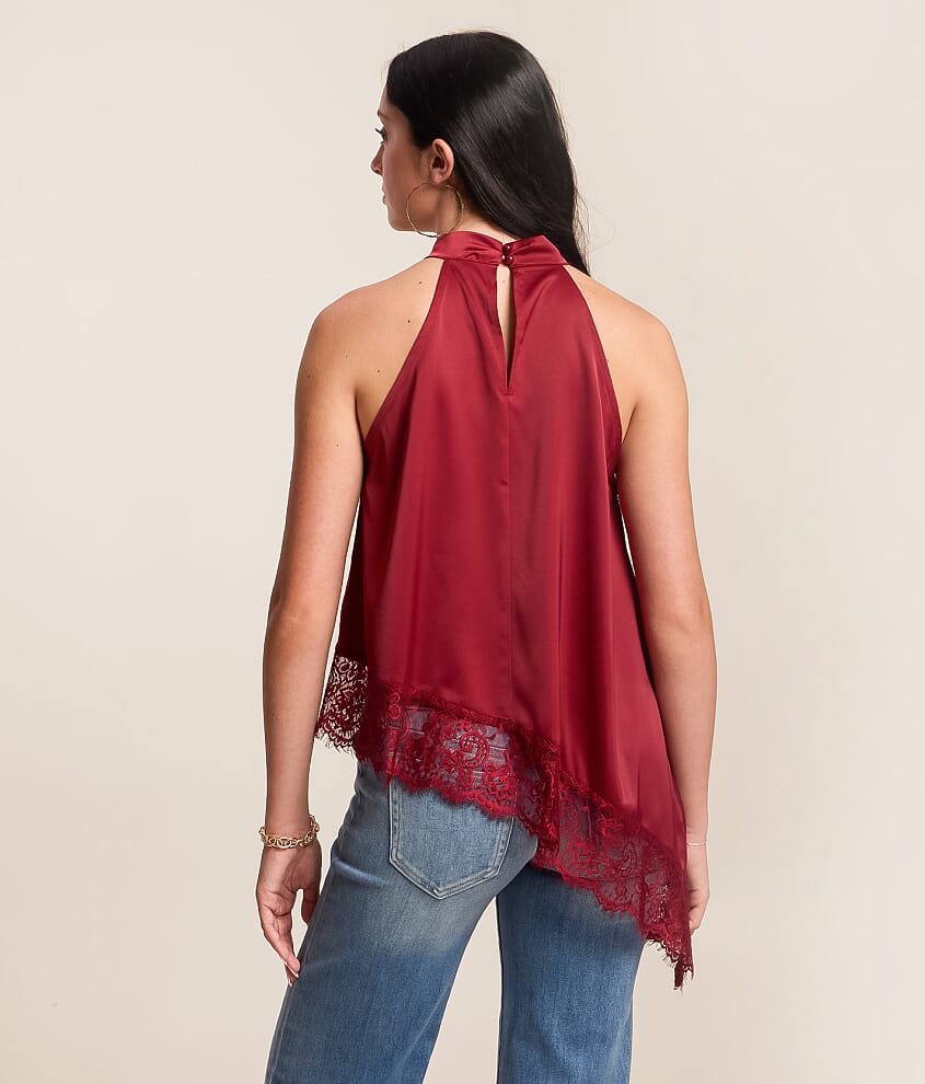 Lace Trim Tank Top