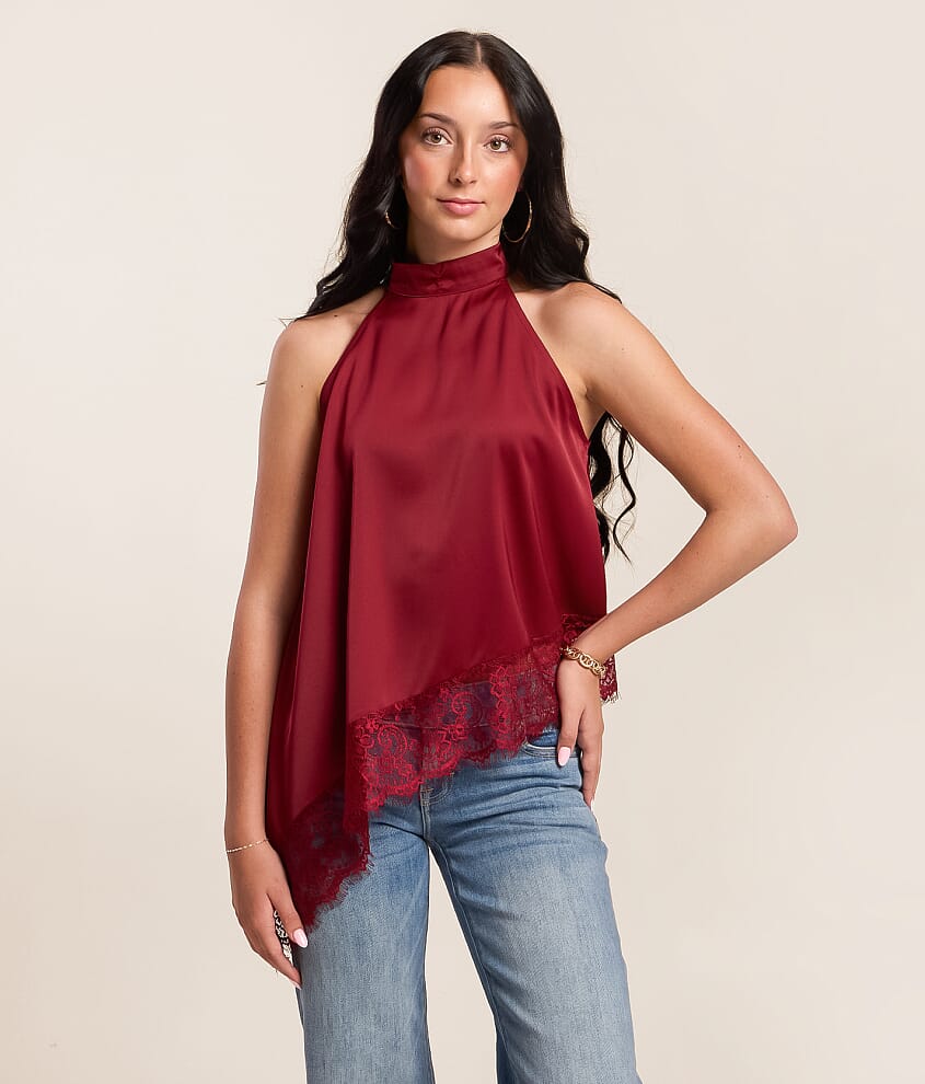 Lace Trim Tank Top