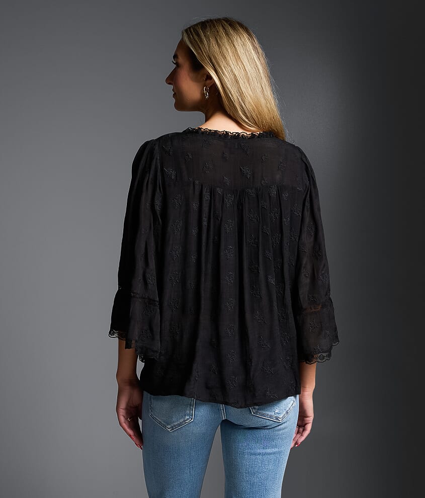 Refined Edit Floral Embroidered Top