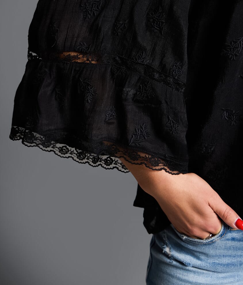 Refined Edit Floral Embroidered Top
