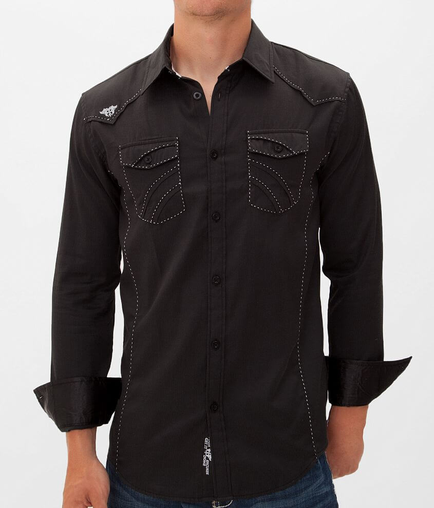 Roar Parralel Shirt - Men's Shirts in Black | Buckle