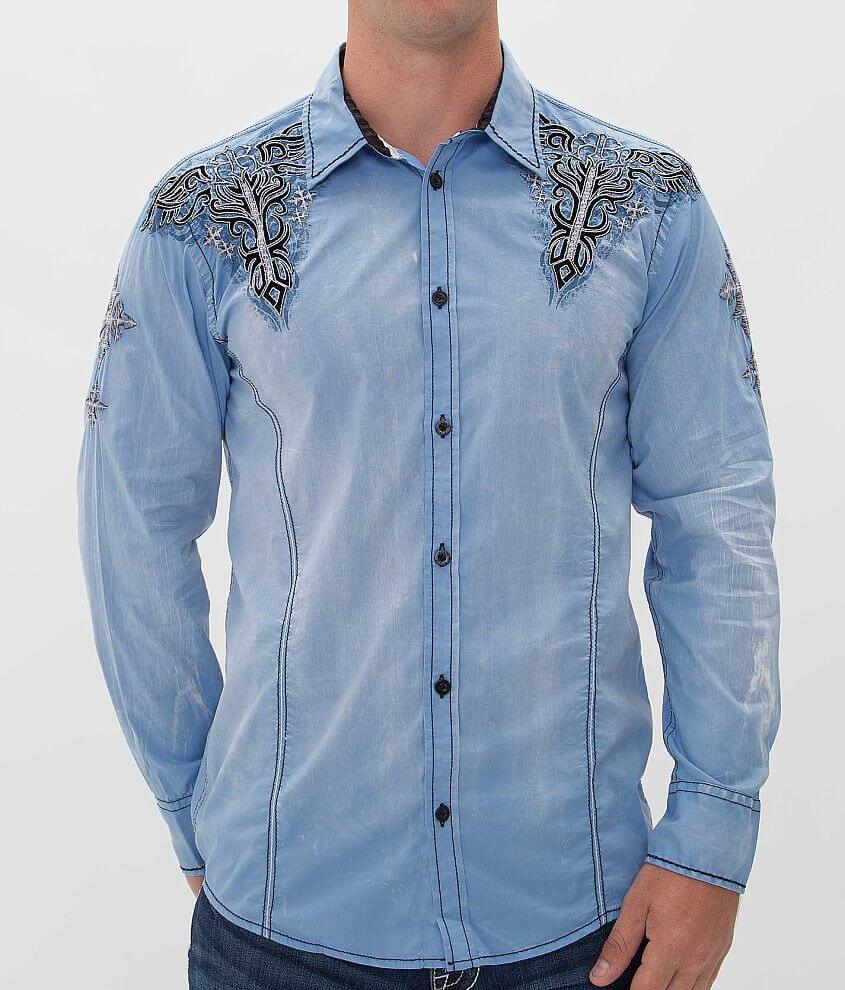 Roar Aqua Shirt - Men's Shirts in Blue | Buckle