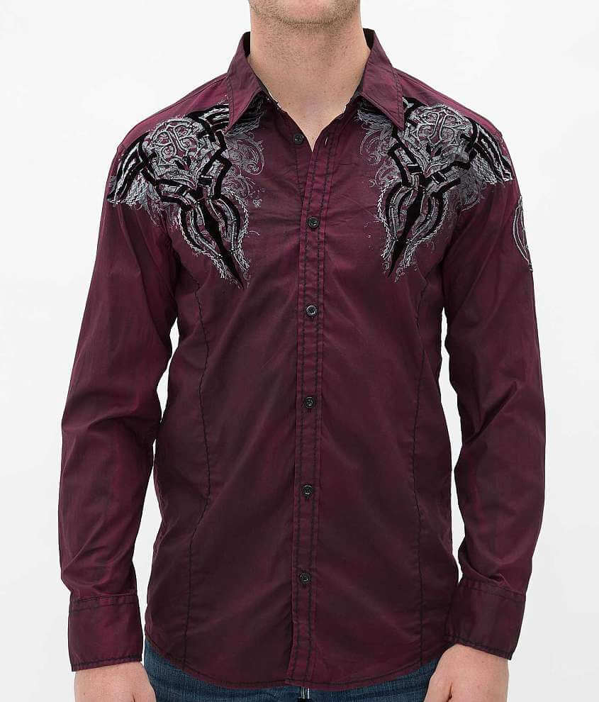 Roar Aura II Shirt - Men's Shirts in Burgundy | Buckle