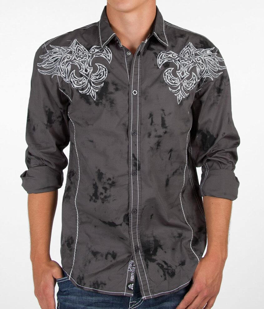 Roar Preston Shirt - Men's Shirts in Charcoal | Buckle