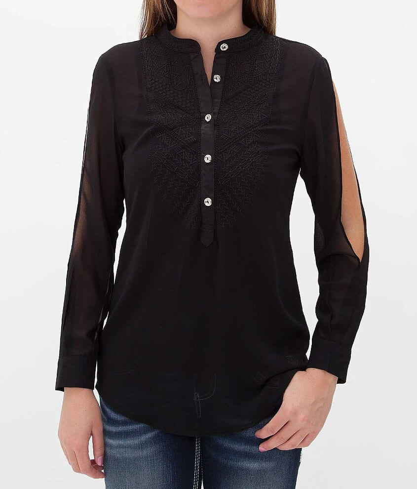 Roar Electric Fevered Henley Top front view