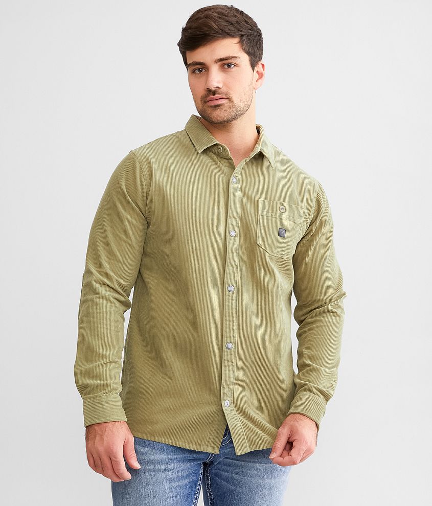 Roark Nordsman Corduroy Shirt - Men's Shirts in Dusty Green | Buckle