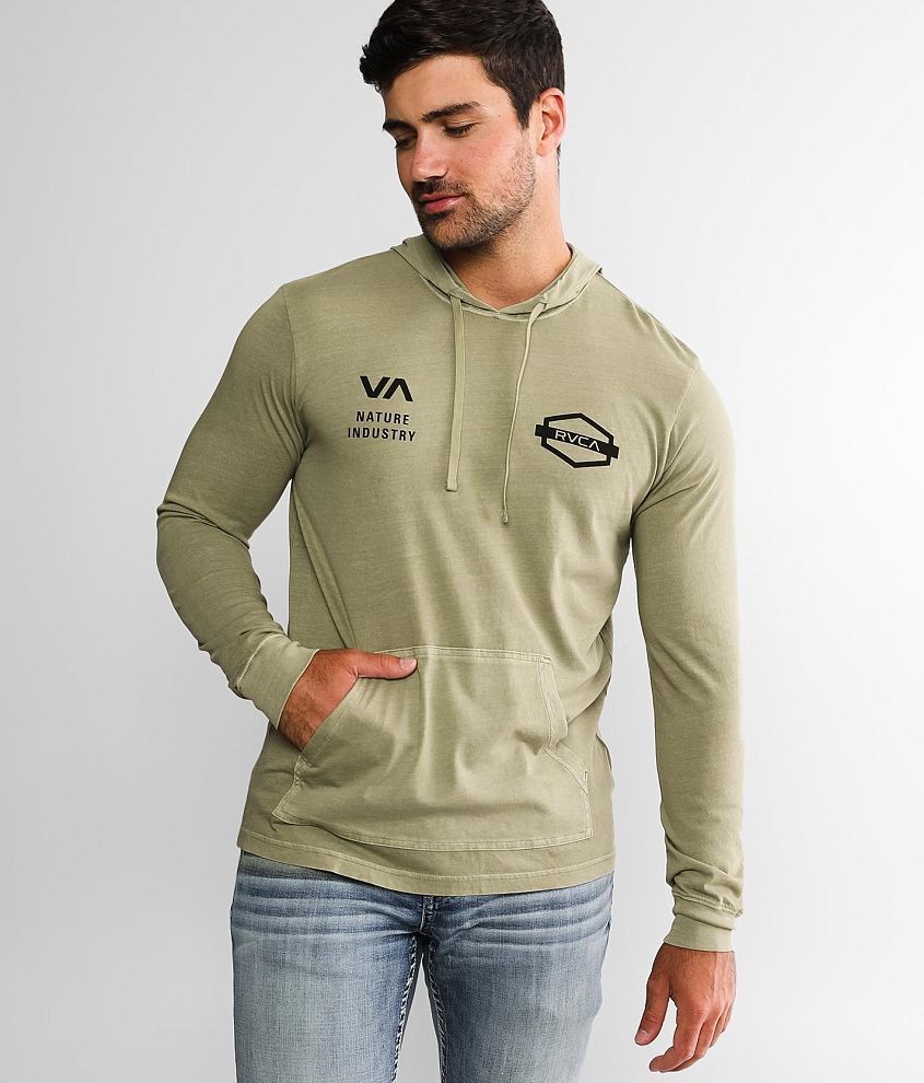 Rvca deals khaki hoodie