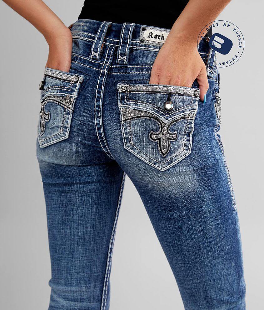 Rock Revival Rima Straight Stretch Cuffed Jean front view