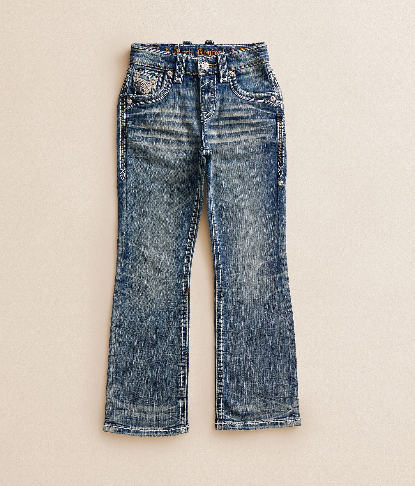Boys - Rock Revival Knox Boot Stretch Jean - Boy's Jeans in Knox