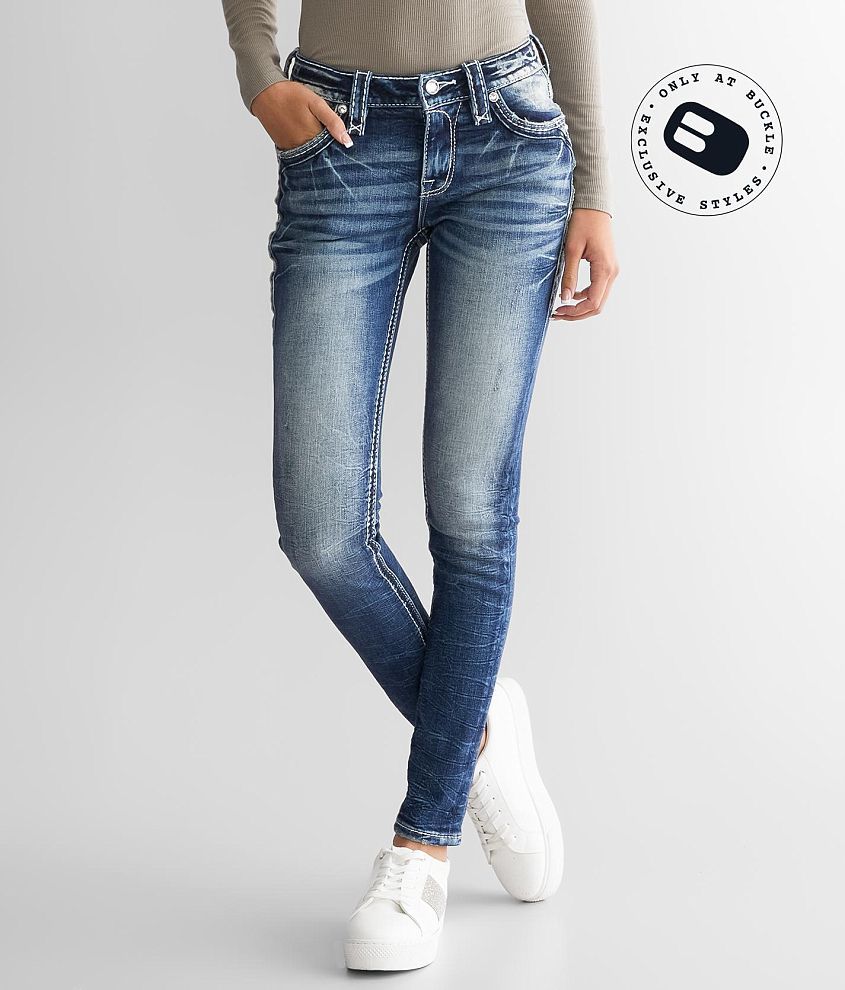 Rock Revival Rosalie Mid-Rise Skinny Stretch Jean front view