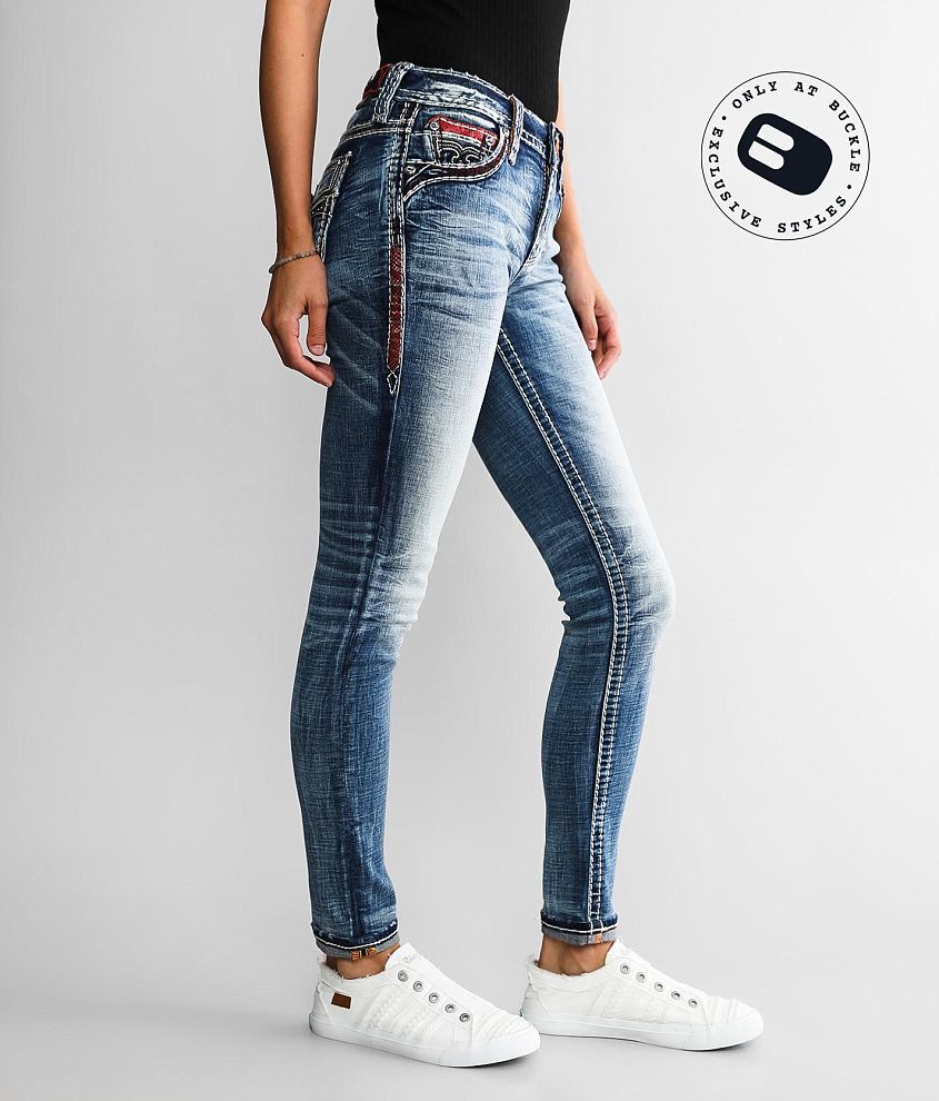 Rock Revival Vianne Mid-Rise Ankle Skinny Jean front view