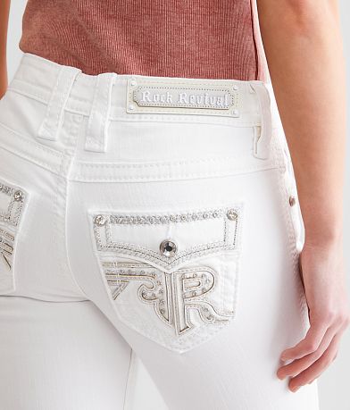 Rock Revival Semah Mid-Rise Boot Stretch Jean back pocket view