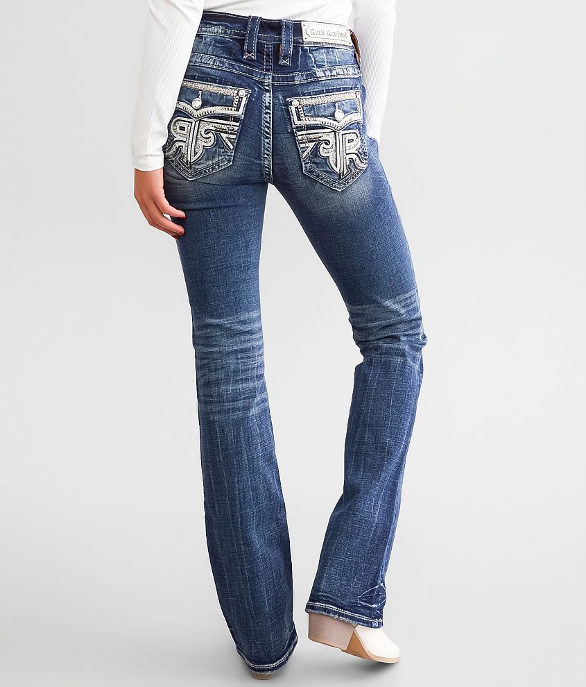 Rock Revival Semah Mid-Rise Tailored Boot Stretch Jean front view