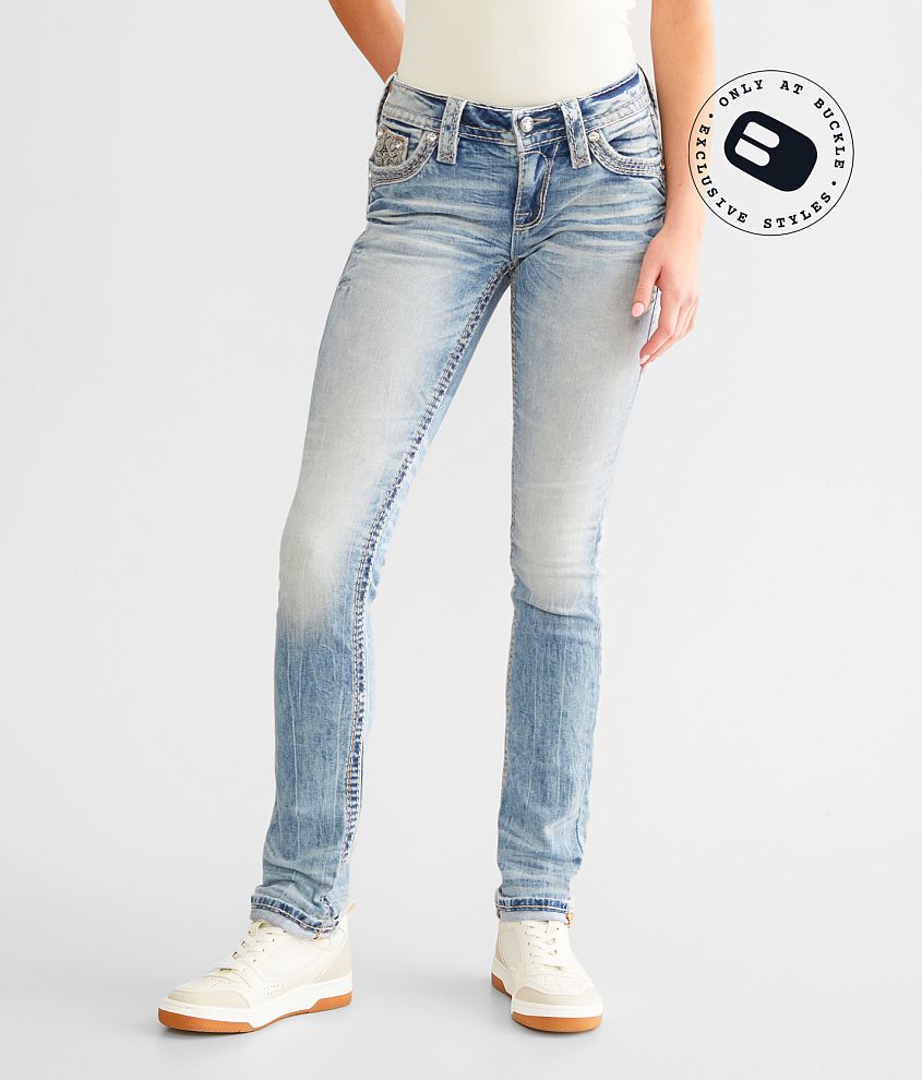 Rock Revival Safiya Low Rise Straight Stretch Jean front view
