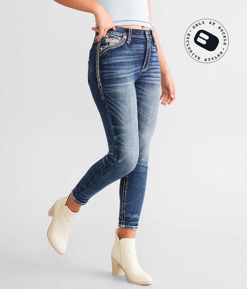 Rock Revival Rebekah Curvy High Rise Ankle Skinny Jean front view