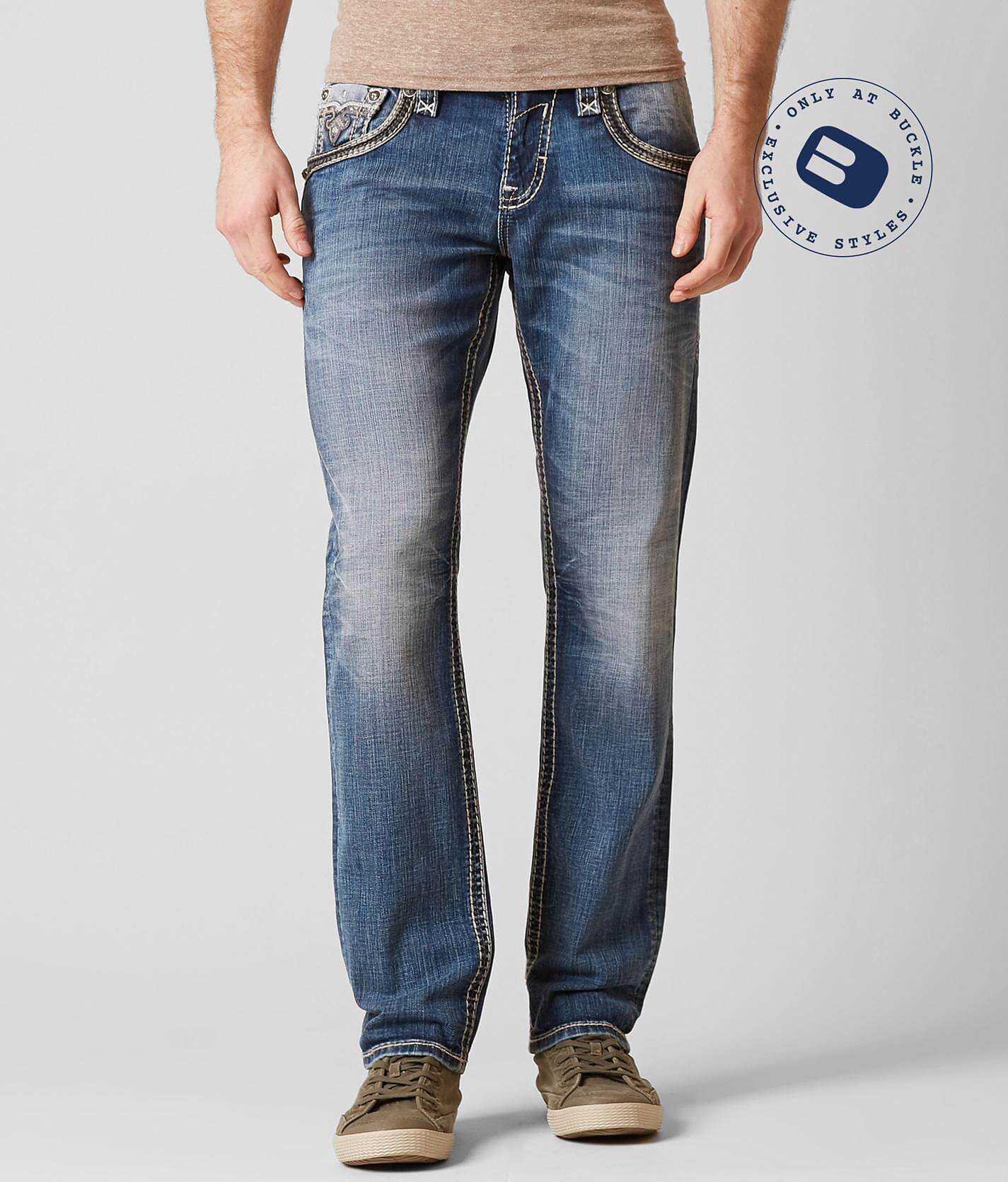 rock revival slim straight jeans