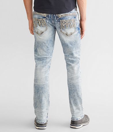 Rock Revival Colter Slim Straight Stretch Jean back view