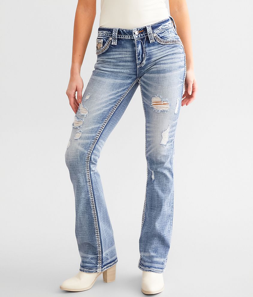 Rock Revival Jacklin Mid-Rise Boot Stretch Jean front view