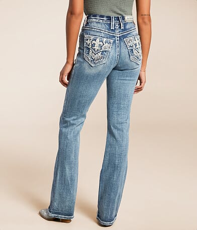 Rock Revival Alyvia Curvy High Rise Boot Stretch Jean back view