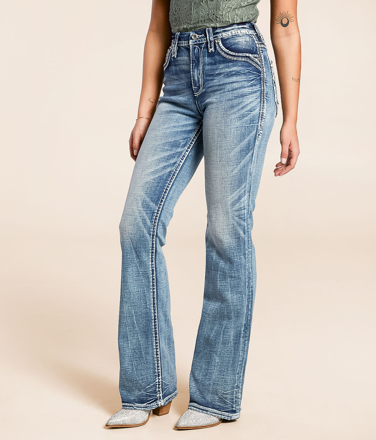 Rock Revival Alyvia Curvy High Rise Boot Stretch Jean — Alyvia HB205 by Buckle