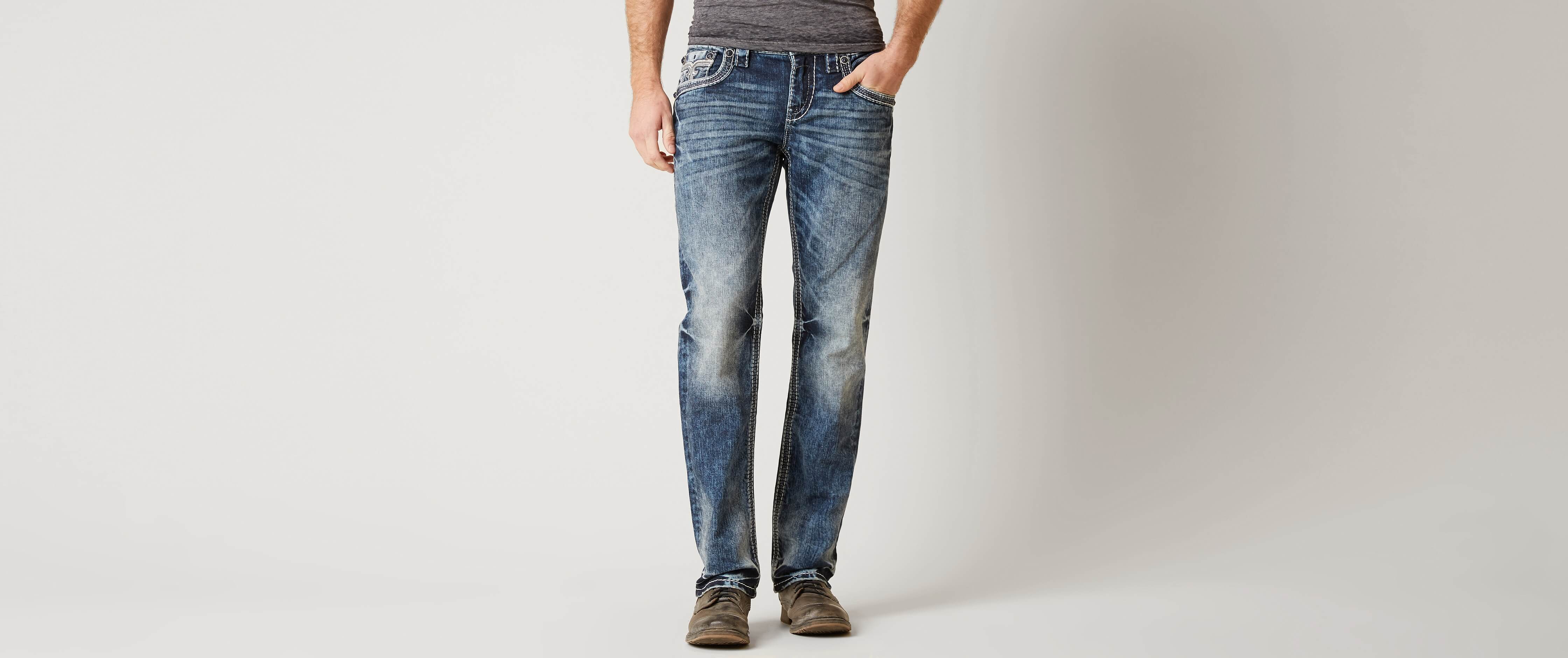 rock revival men's straight leg jeans