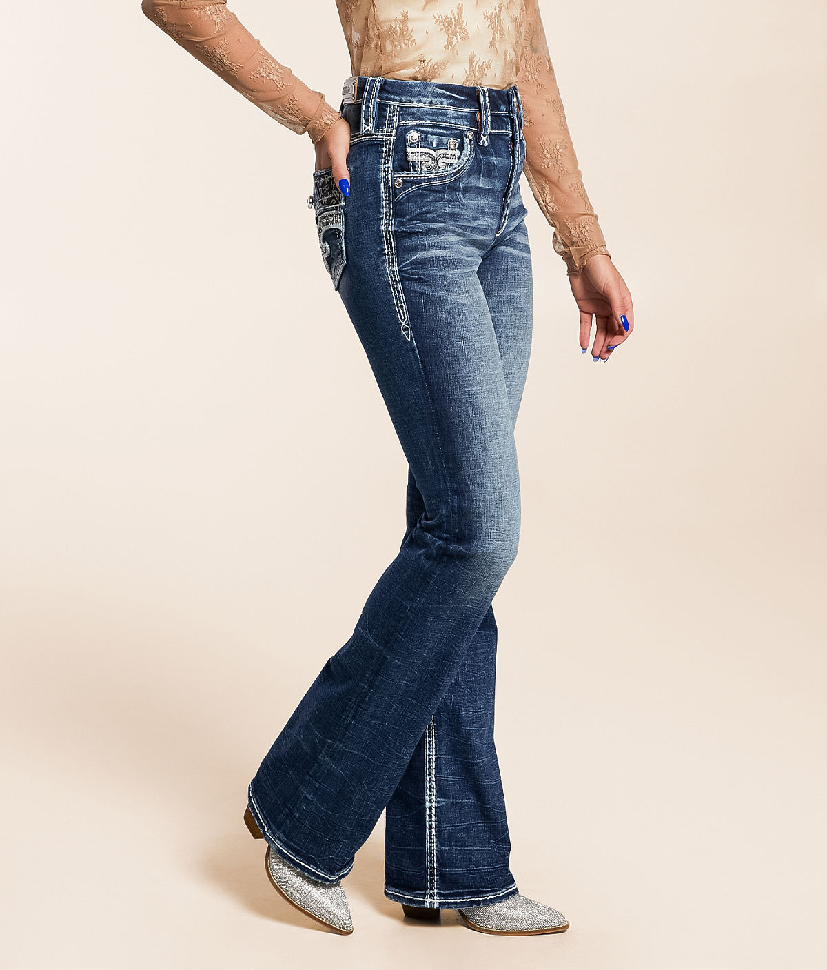 Rock Revival Alana Curvy High Rise Boot Stretch Jean — Alana HB202 by Buckle