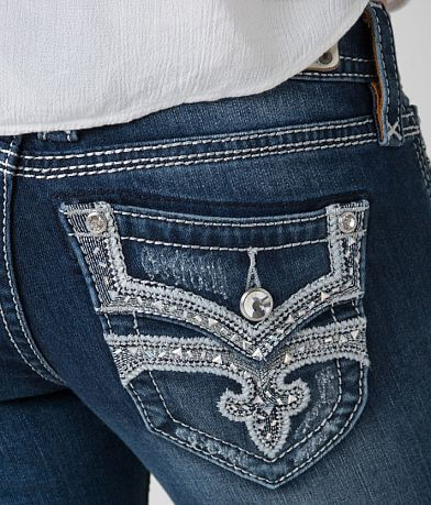 Rock Revival Luz Easy Straight Stretch Jean back pocket view
