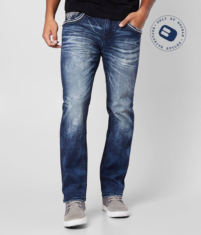 Rock Revival Pruitt Straight Stretch Jean - Men's Jeans in Pruitt J203 ...